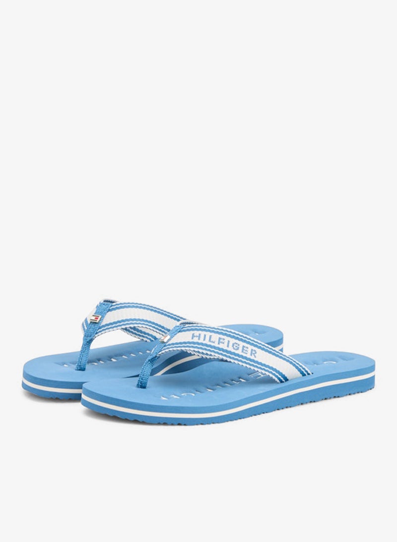 TOMMY HILFIGER Webbing Strap Signature Flip-Flops - Image 3